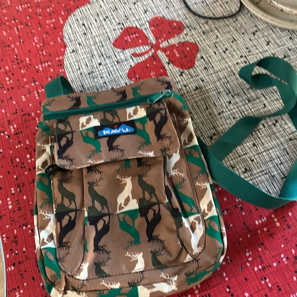Kavu Keeper Crossbody Bag Wild Bucks Deer Print